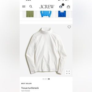 NWT, JCREW tissue turtleneck